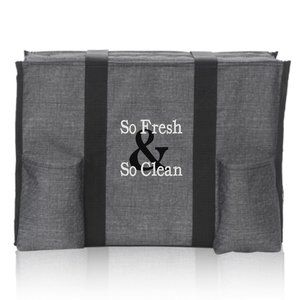 Thirty One Zip-Top Organizing Utility Tote Personalized with So Fresh & So Clean